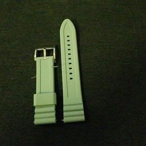 NWOT light blue/green 22mm silicone strap